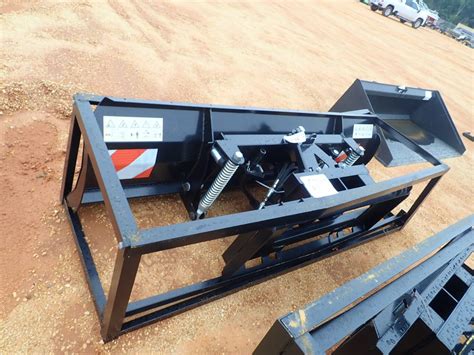 tmg skid steer mount 83 blade with hydraulic angling|Used TMG Industrial Loader and Skid Steer Attachments for Sale.